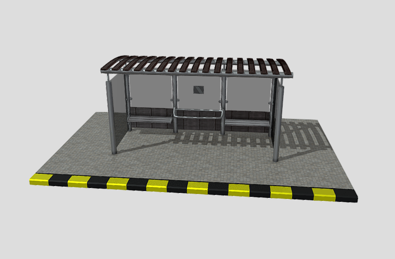Vista previa del modelo 3D Parada de Guagua